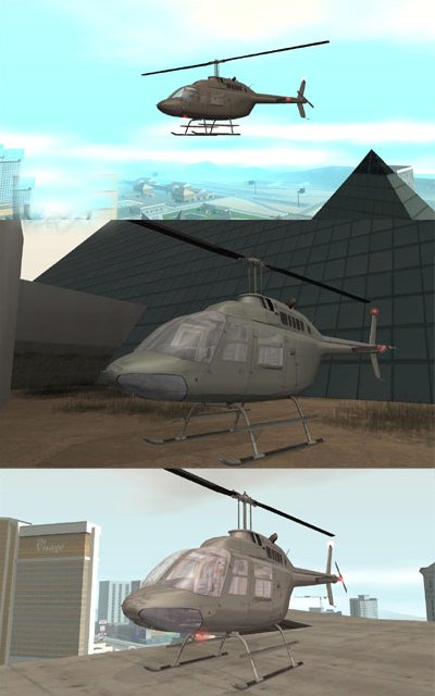 Bell 206B JetRanger II para GTA San Andreas