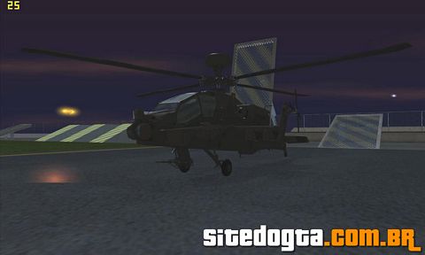 Boeing AH-64D Longbow Apache para GTA San Andreas