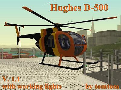 Hughes D-500 Magnum Style para GTA San Andreas
