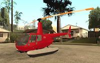 Helicóptero Robinson R44 Clipper II para GTA San Andreas