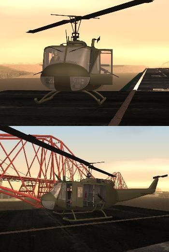 UH-1D Slick para GTA San Andreas