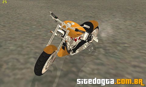 Harley-Davidson RaceChopper FLSTF Tuning para GTA San Andreas