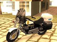 Harley Davidson Dyna Defender Police para GTA San Andreas