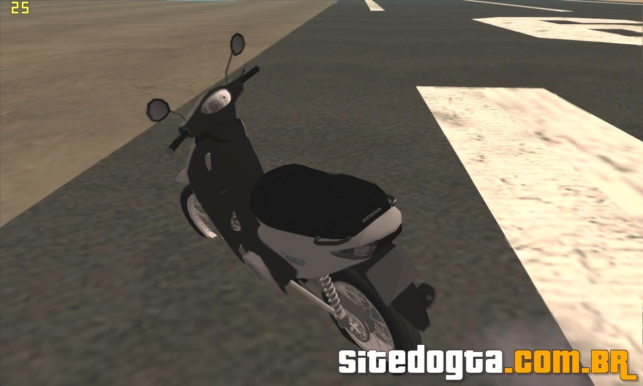 Honda Biz 125 2007 para GTA San Andreas - Jogos Palpite Digital