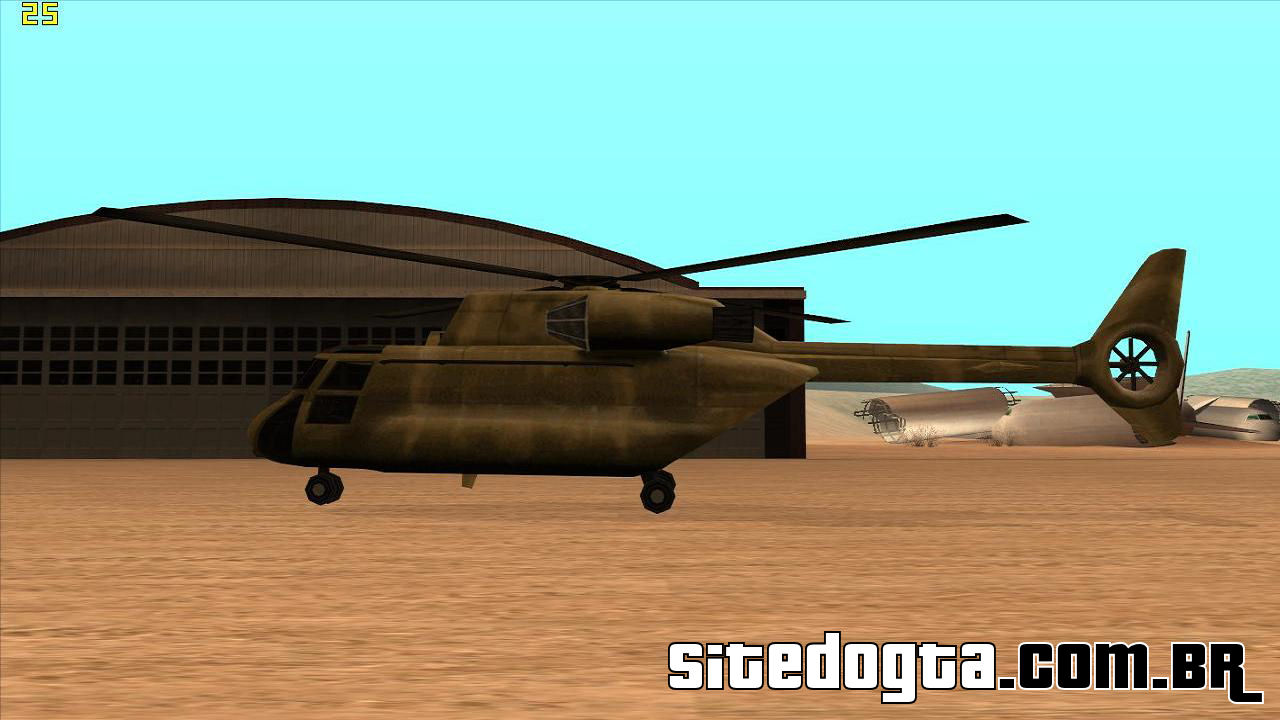 GTA San Andreas - Como pegar (e salvar) o Helicóptero CARGOBOB no