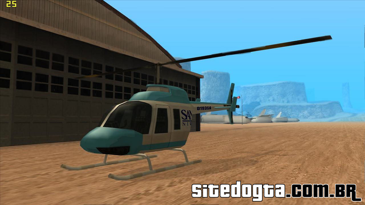 GTA San Andreas - como pegar helicóptero San News Chopper no início do jogo  