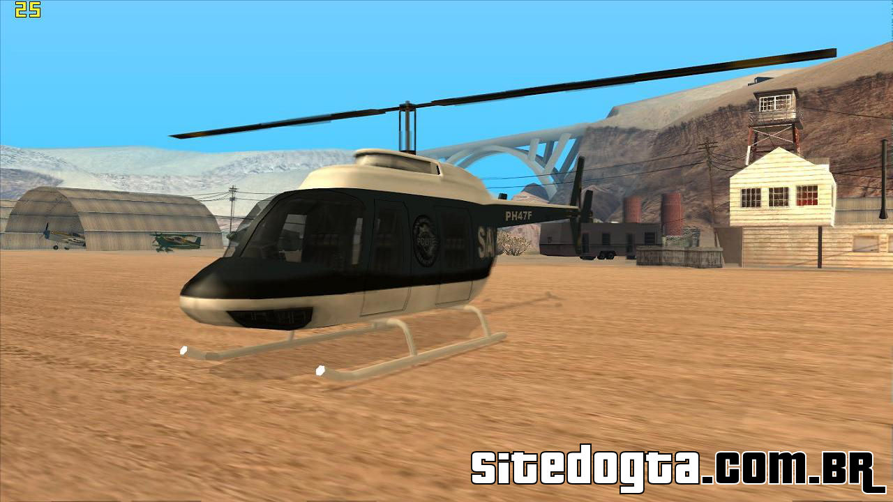 Como pegar o helicóptero Maverick da polícia no gta san andreas 