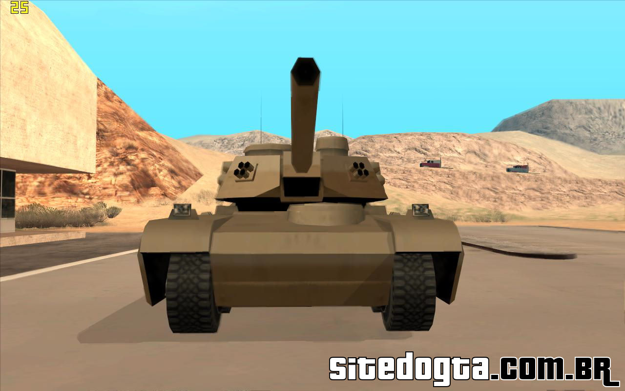 Tanque de guerra Rhino do GTA San Andreas 