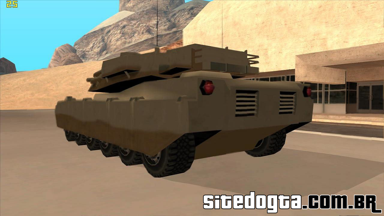 Tanque de guerra para o GTA San Andreas - Jogos Palpite Digital