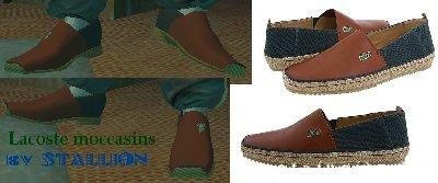 Skin do sapato Lacoste Moccasins