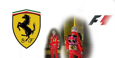 Skin de uniforme de piloto da Ferrari da F1