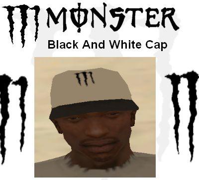 Bon Monster branco e preto para GTA San Andreas
