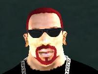 Cabelo e cavanhaque vermelhos para GTA San Andreas