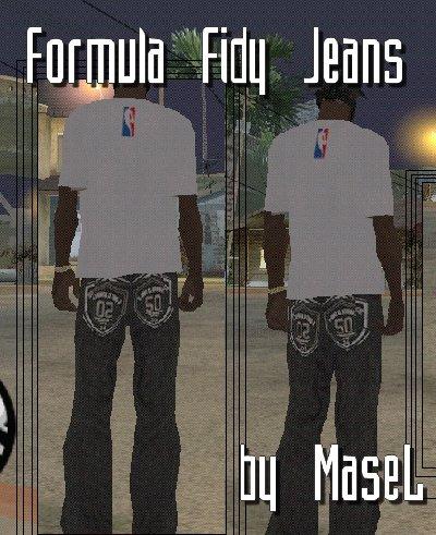 Calça jeans Formula Fifty para GTA San Andreas