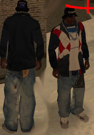 Calça jeans G-unit Gorilla para GTA San Andreas