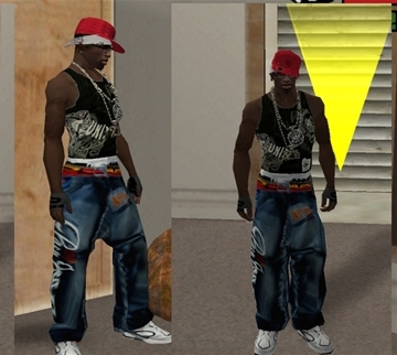 Calça jeans Paco Sports USA para GTA San Andreas