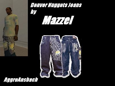 Calça jeans do Denver Nuggets para GTA San Andreas