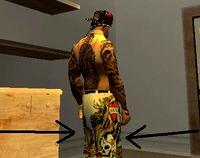 Short Trousers Ed Hardy para GTA San Andreas