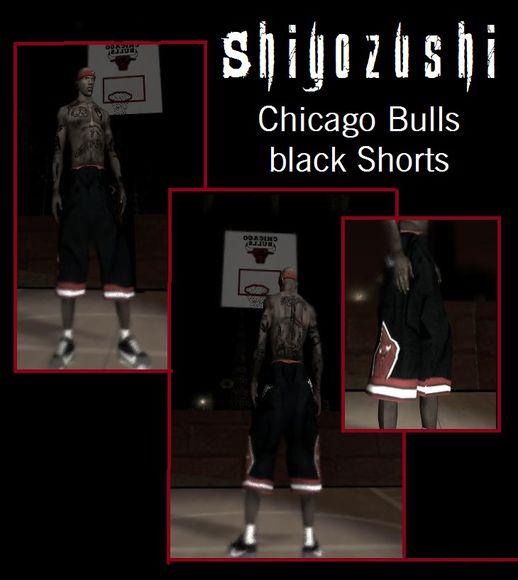 Short preto do Chicago Bulls para GTA San Andreas