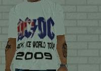 Camiseta do AC/DC para GTA San Andreas