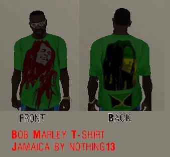 Camiseta do Bob Marley - Jamaica para GTA San Andreas