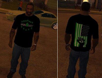 Camiseta do Green Day para GTA San Andreas