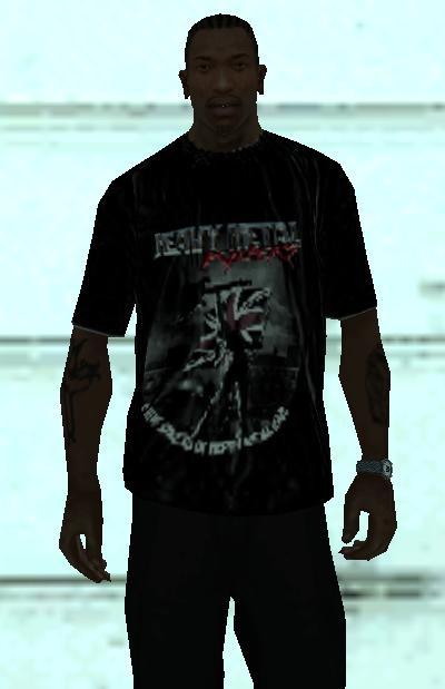 Camiseta do Heavy Metal para GTA San Andreas