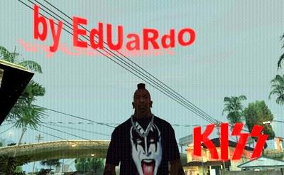 Camiseta do Kiss para GTA San Andreas