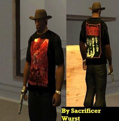 Camiseta do Kreator para GTA San Andreas