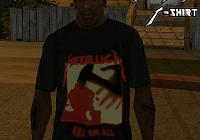 Camiseta do Metallica - Kill Em All para GTA San Andreas