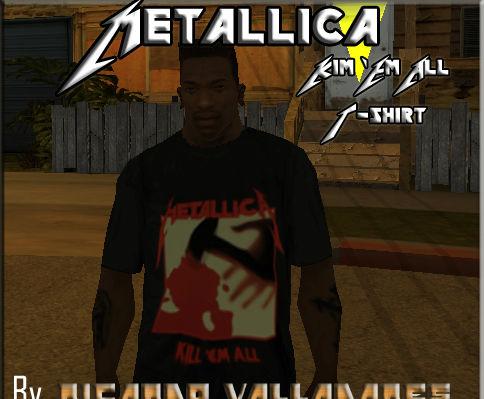 Camiseta do Metallica - Kill Em All para GTA San Andreas
