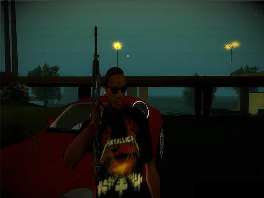 Camiseta do Metallica - Master Of Puppets para GTA San Andreas