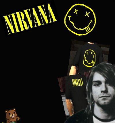 Camiseta do Nirvana para GTA San Andreas