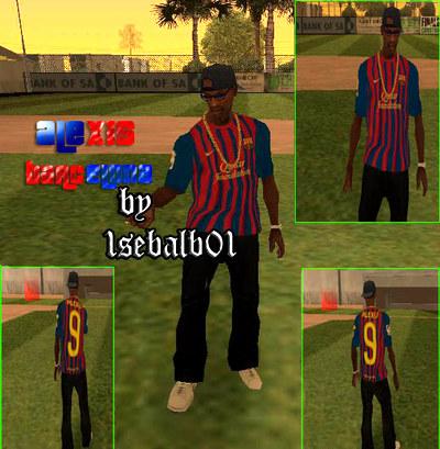 Camisa do jogador Alexis do Barcelona 2012 para GTA San Andreas