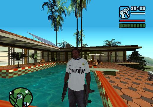 Camisa do jogador Jersey do Real Madrid para GTA San Andreas