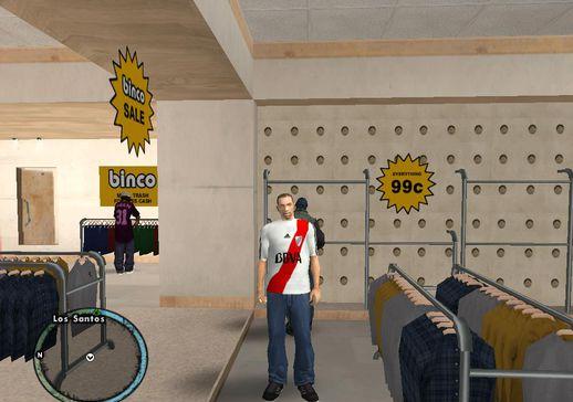 Camisa do jogador Remeras do River Plate para GTA San Andreas