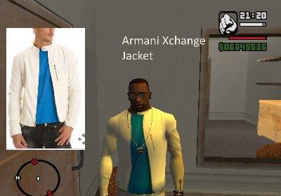 Jaqueta Armani Xchange para GTA San Andreas