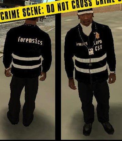 Jaqueta CSI para GTA San Andreas