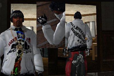 Jaqueta Hooded Zipper para GTA San Andreas