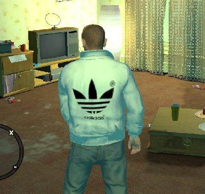 Jaqueta de couro da Adidas para GTA San Andreas