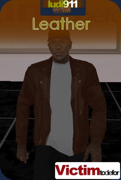Jaqueta de couro marrom para GTA San Andreas