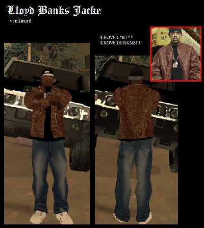 Jaqueta Lloyd Banks para GTA San Andreas