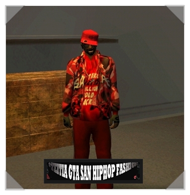 Jaqueta Red Bape para GTA San Andreas