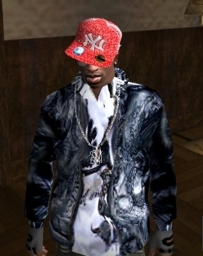 Jaqueta The Tigger Black para GTA San Andreas
