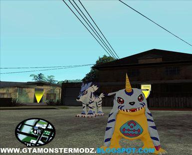 Skin do Gabumon do Digimon para GTA San Andreas