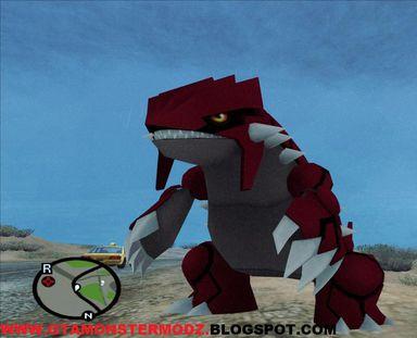 Skin do Groudon do Pokemon para GTA San Andreas