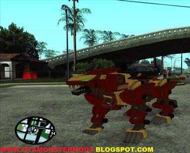 Skin do Liger Zero do Zoids para GTA San Andreas