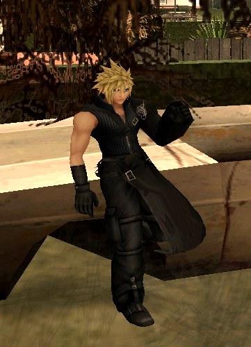 Skin do Cloud Strife do Final Fantasy para GTA San Andreas