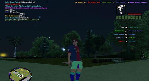 Skin do Messi do Barcelona para GTA San Andreas