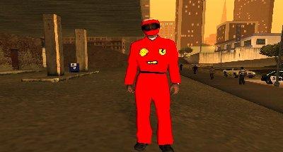 Uniforme da Ferrari para GTA San Andreas